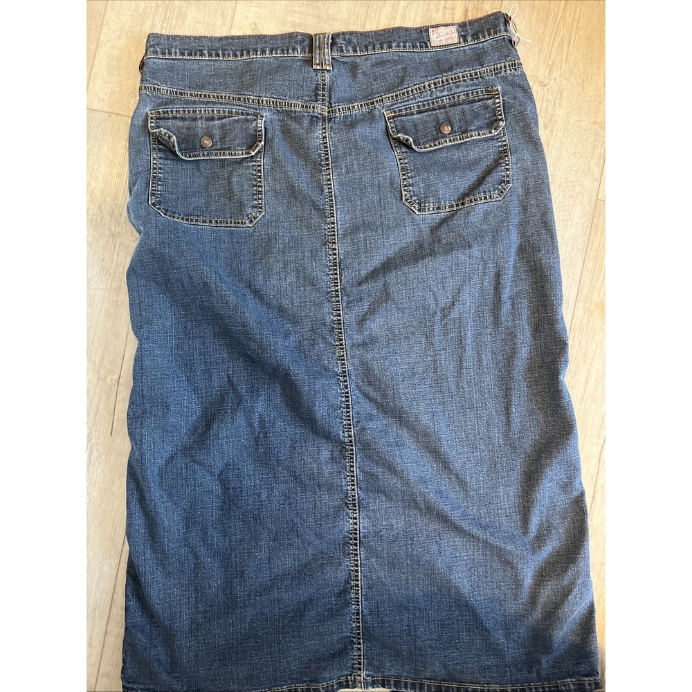 Levis Denim Skirt Womens 18 Dark Wash Long - Picture 4 of 6
